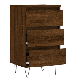 Buffet chêne marron 40x35x70 cm bois d'ingénierie