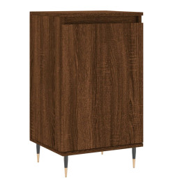 Buffet chêne marron 40x35x70 cm bois d'ingénierie