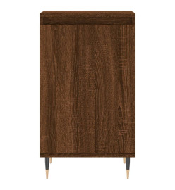 Buffet chêne marron 40x35x70 cm bois d'ingénierie