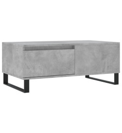 Table basse Gris béton 90x50x36,5 cm Bois d'ingénierie