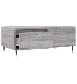 Table basse Sonoma gris 90x50x36,5 cm Bois d'ingénierie