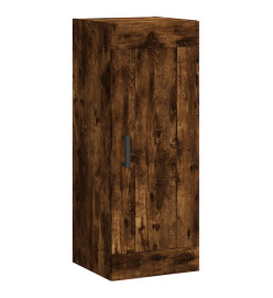 Armoire murale chêne fumé 34,5x34x90 cm bois d'ingénierie