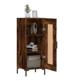 Buffet Chêne fumé 34,5x34x90 cm Bois d'ingénierie