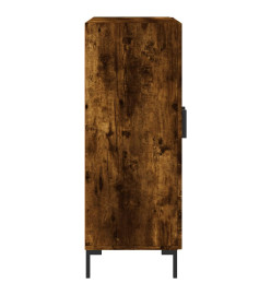 Buffet chêne fumé 69,5x34x90 cm bois d'ingénierie