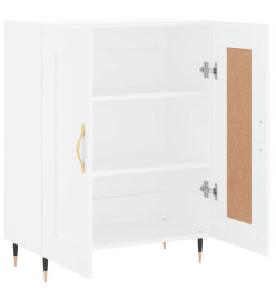 Buffet blanc 69,5x34x90 cm bois d'ingénierie