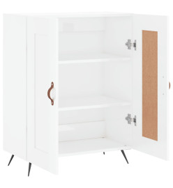 Buffet Blanc brillant 69,5x34x90 cm Bois d'ingénierie