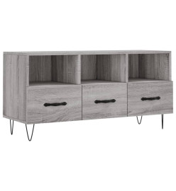 Meuble TV sonoma gris 102x36x50 cm bois d'ingénierie