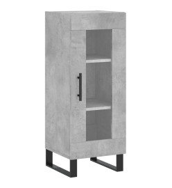 Buffet Gris béton 34,5x34x90 cm Bois d'ingénierie