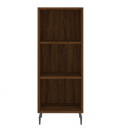 Buffet chêne marron 34,5x32,5x90 cm bois d'ingénierie