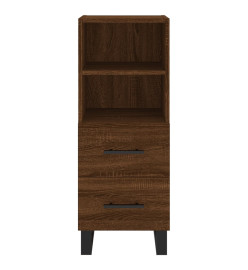 Buffet Chêne marron 34,5x34x90 cm Bois d'ingénierie