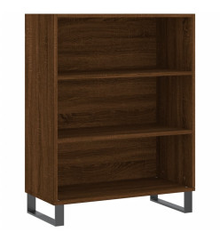 Armoire à étagères chêne marron 69,5x32,5x90 cm bois ingénierie