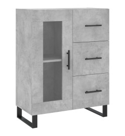 Buffet gris béton 69,5x34x90 cm bois d'ingénierie