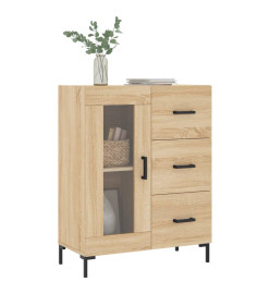 Buffet chêne sonoma 69,5x34x90 cm bois d'ingénierie