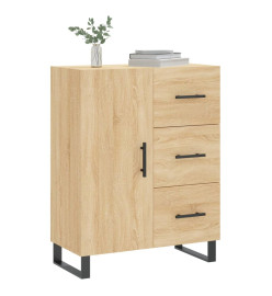 Buffet chêne sonoma 69,5x34x90 cm bois d'ingénierie