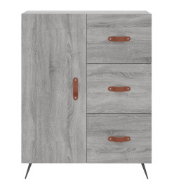 Buffet sonoma gris 69,5x34x90 cm bois d'ingénierie