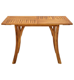 Ensemble de salle à manger de jardin 5 pcs Marron