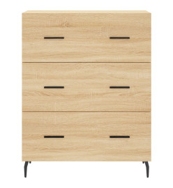 Buffet chêne sonoma 69,5x34x90 cm bois d'ingénierie