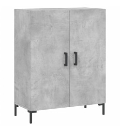 Buffet gris béton 69,5x34x90 cm bois d'ingénierie