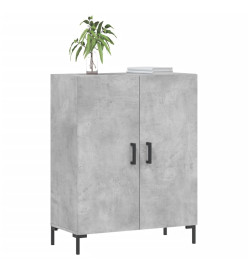 Buffet gris béton 69,5x34x90 cm bois d'ingénierie