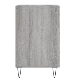 Table de chevet sonoma gris 40x40x66 cm bois d'ingénierie