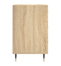 Table de chevet chêne sonoma 40x40x66 cm bois d'ingénierie