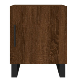 Table de chevet chêne marron 40x40x50 cm bois d’ingénierie