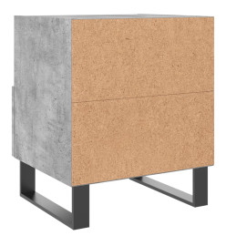 Table de chevet gris béton 40x35x47,5 cm bois d’ingénierie