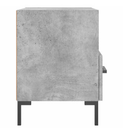 Table de chevet gris béton 40x35x47,5 cm bois d’ingénierie