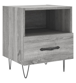 Tables de chevet 2 pcs gris sonoma 40x35x47,5 cm