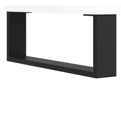 Tables de chevet 2 pcs blanc brillant 40x35x47,5 cm