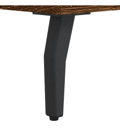 Table de chevet chêne marron 40x35x47,5 cm bois d’ingénierie