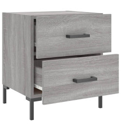 Tables de chevet 2 pcs gris sonoma 40x35x47,5 cm