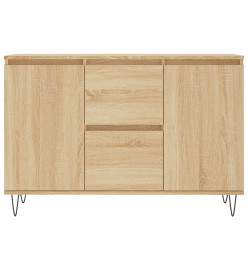 Buffet chêne sonoma 104x35x70 cm bois d'ingénierie