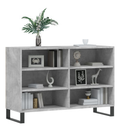 Buffet gris béton 103,5x35x70 cm bois d'ingénierie