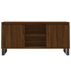 Meuble TV chêne marron 104x35x50 cm bois d'ingénierie