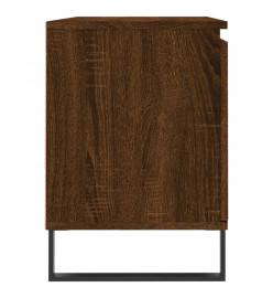 Meuble TV chêne marron 104x35x50 cm bois d'ingénierie