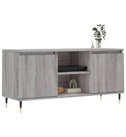 Meuble TV sonoma gris 104x35x50 cm bois d'ingénierie