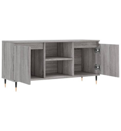 Meuble TV sonoma gris 104x35x50 cm bois d'ingénierie