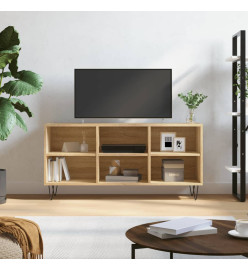 Meuble TV chêne sonoma 103,5x30x50 cm bois d'ingénierie