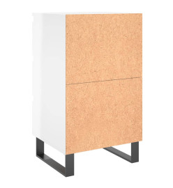 Tables de chevet 2 pcs blanc brillant 40x35x69 cm