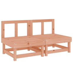 Canapés centraux avec coussins 2 pcs bois massif douglas