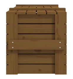 Boîte de rangement Marron miel 91x40,5x42 cm Bois massif pin