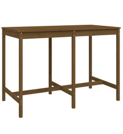 Table de jardin marron miel 159,5x82,5x110cm bois massif de pin