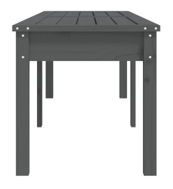 Banc de jardin à 2 places gris 159,5x44x45cm bois massif de pin