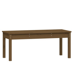 Banc de jardin marron miel 109x44x45 cm bois de pin massif