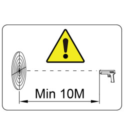 Cible de tir magnétique 4 + 1 cibles Design de zombie