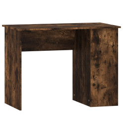 Bureau chêne fumé 100x55x75 cm bois d'ingénierie