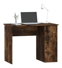 Bureau chêne fumé 100x55x75 cm bois d'ingénierie