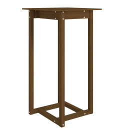 Table de bar Marron miel 60x60x110 cm Bois massif de pin