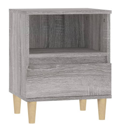 Table de chevet Sonoma gris 40x35x50 cm